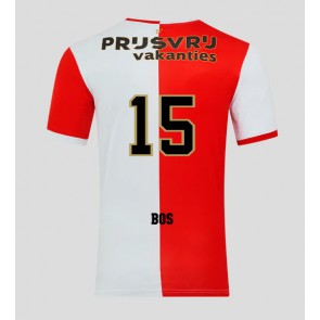 Feyenoord Jordan Bos #15 Primera Equipación 2025-26 Manga Corta